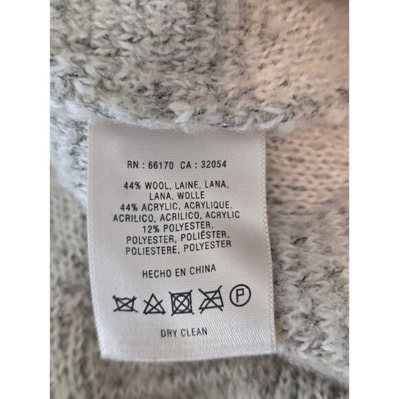 Anthropologie Angel Of The North Wool Blend Tight Knit Open Cardigan Womens M - Picture 4 of 4